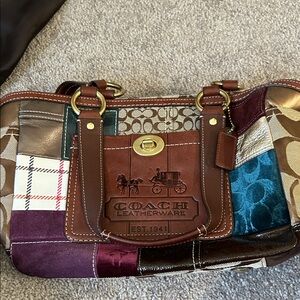Coach Patchwork Shoulder Bag - Multicolor